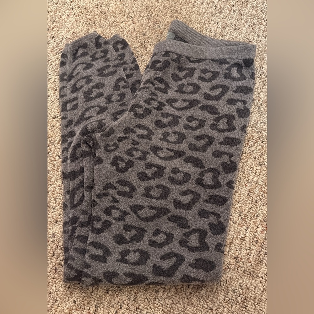 Barefoot Dreams Cozychic Ultra Lite Leopard Lounge Leggings size large 🐆